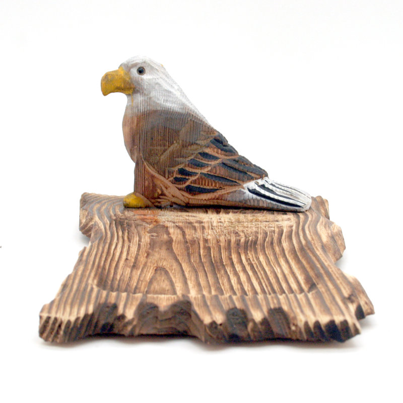 Assiette décorative en bois brun Cuthbertson