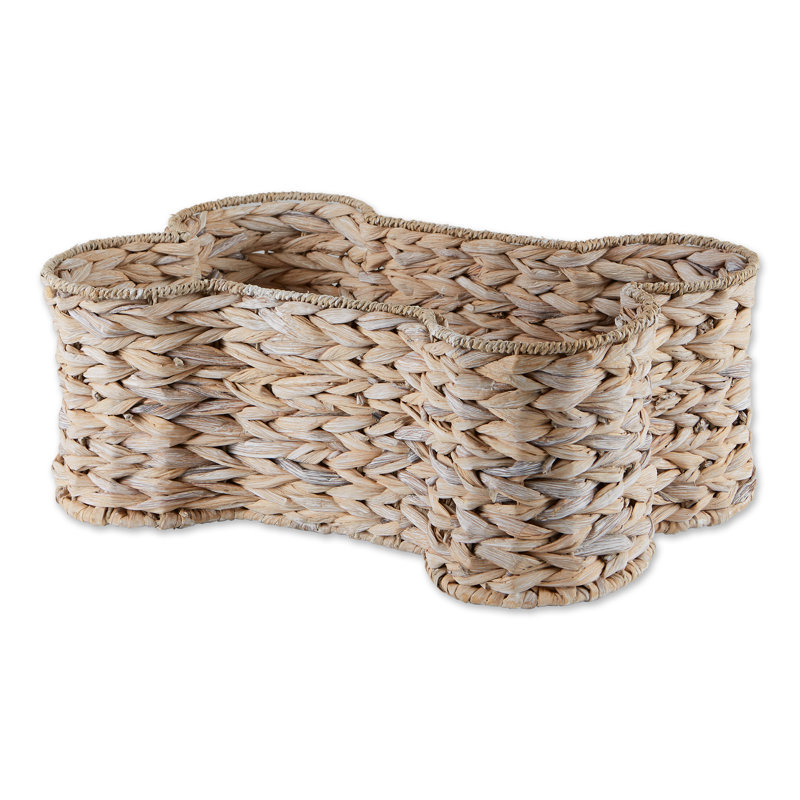 Bay Isle Home™ Seagrass Decorative Basket, White, 9" H x 15" W x 24" D