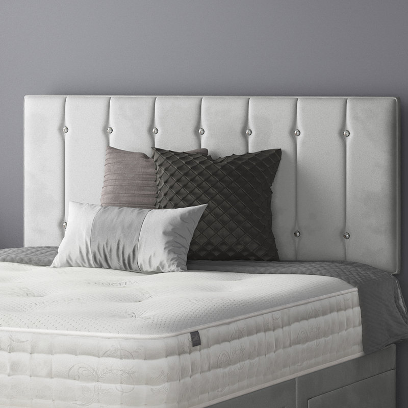 Fairley Divan Bed Base, Silver, Single (3'), 2 Right Drawers