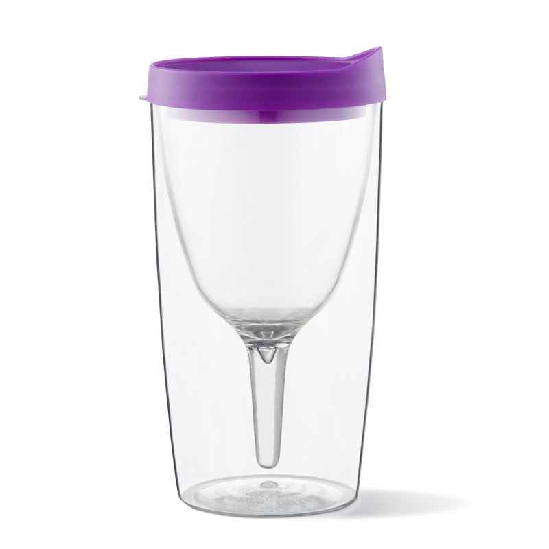 Addcore 8428.45ml Double Wall Insulated Wine Tumbler, Black