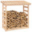 108cm W Solid Wood Log Rack-92590481