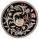 Hollander Floral Handmade Hooked Wool Black/Beige Area Rug