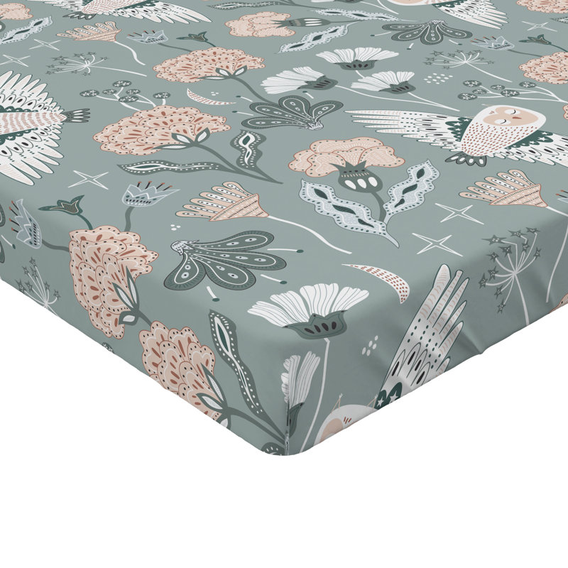 Drap-housse Ambesonne Birds and Nature, Drap-housse de taille simple