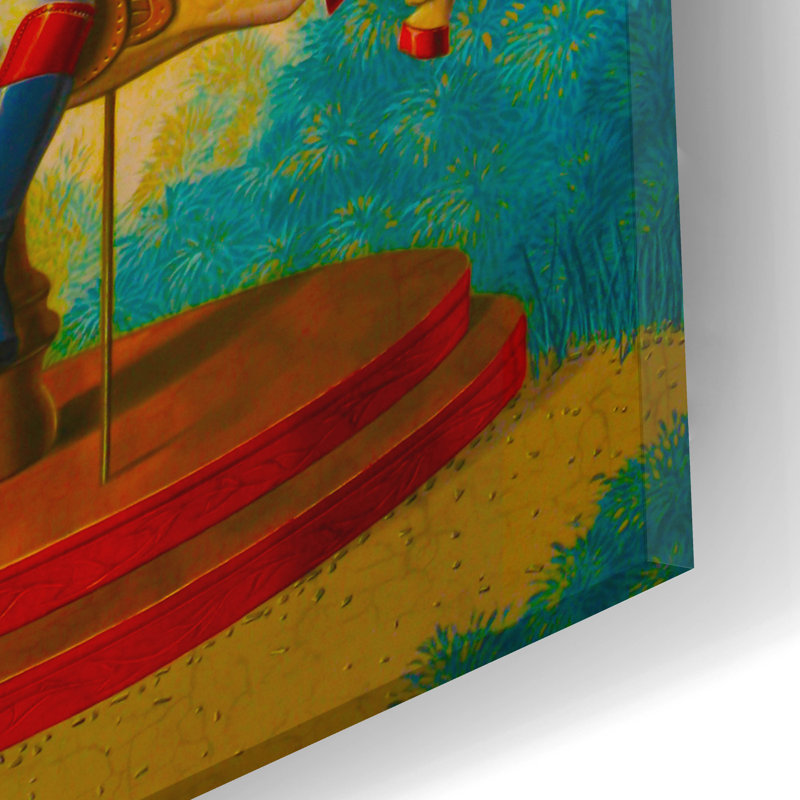 " Little Carousel " by Valery Vecu Quitard, 24" H x 12" W