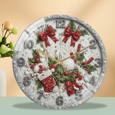 Horloge murale de Noël 12 po