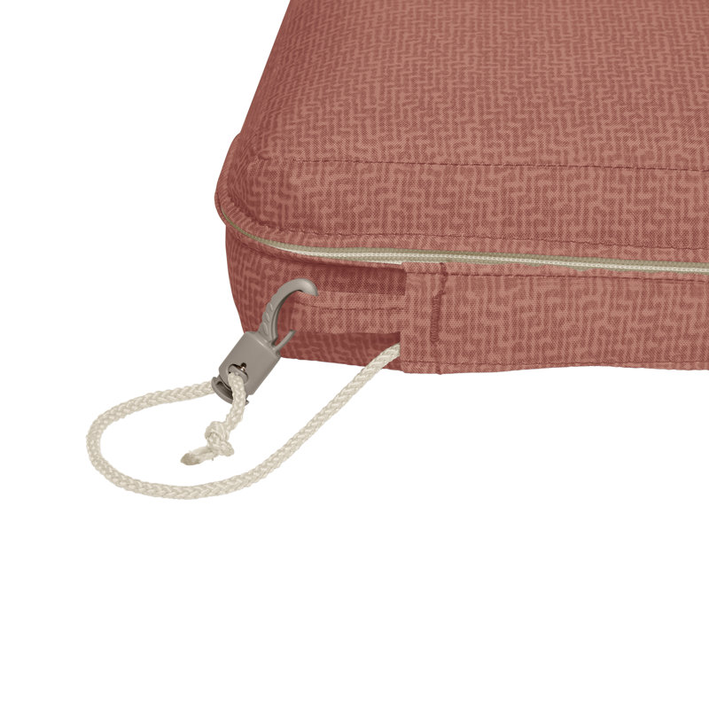 Weekend Outdoor 3'' Dining Chair Seat Cushion, Cedarwood, 3" H x 21" W x 21" D