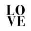 Love - Toile de salon noire pour une décoration intérieure élégante