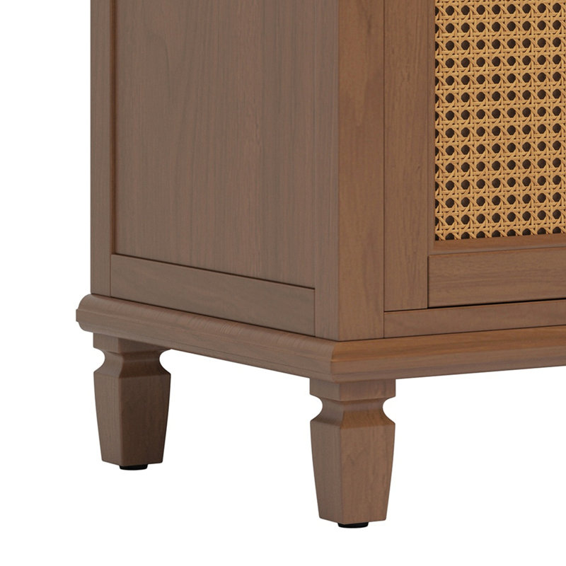 Meuble-lavabo de salle de bain avec lavabo en céramique, Brun