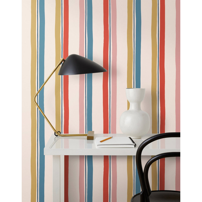 Picnic Wallpaper | Traditional / Roll - 27" x 30', Blush