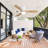 52 Inch Wooden Ceiling Fan With 18W Led Light 3 Solid Wood Blades Remote Control Reversible DC Motor For Home
