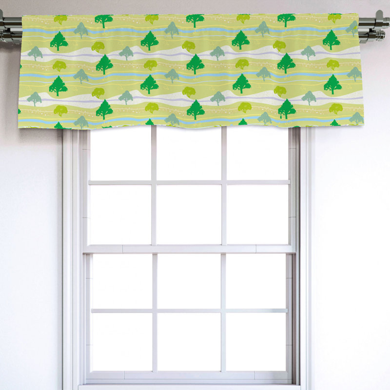 Sateen Ruffled Window Valance