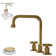 Widespread Single-handle Bathroom Faucet with Drain Assembly