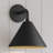 Ebern Designs Covington 1 Light Outdoor Wall Sconce in Textured Black with Black Aluminum Shade-664720818