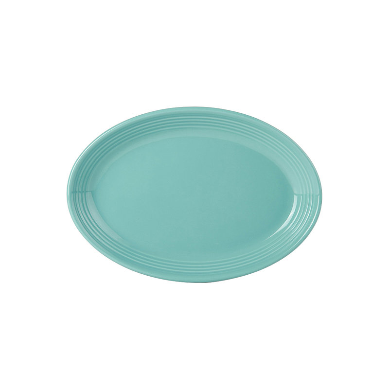 Plateau en porcelaine Tuxton, H 1,3 po x l 7 po x L 9,75 po