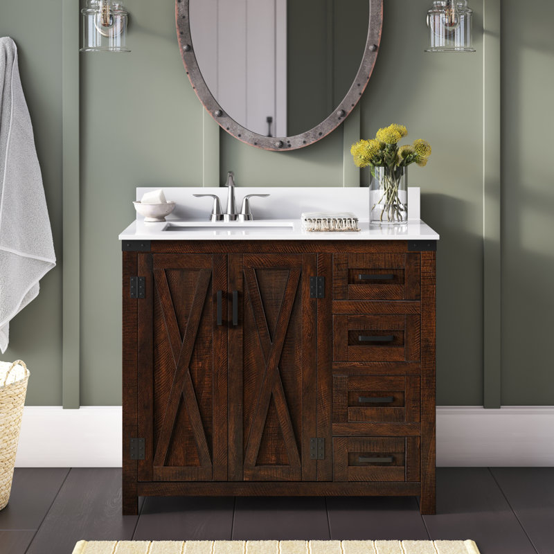 Ensemble de meuble-lavabo simple 36 po Slayton, Espresso