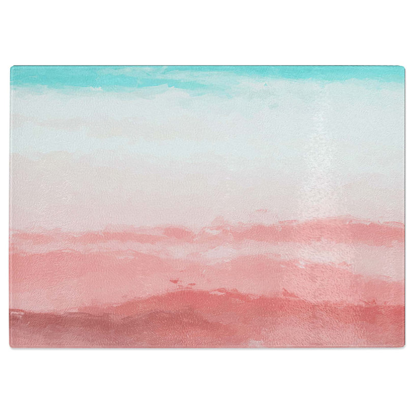 Tempered Glass Mountains Chopping Board, 39 cm W x 28.5 cm L