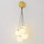 Applique murale en laiton 6 lumières avec globes en verre opale Modern-2065888026-2065888025