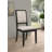 Rymer Upholstered Wood Dining Side Chair Black
