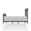 Mobilier de chambre à coucher style transitionnel noir antique 1pc