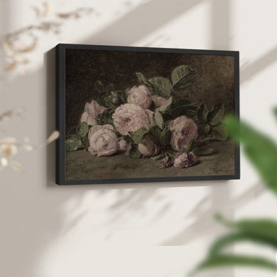 Motif floral rétro - LXV - reproduction encadrée