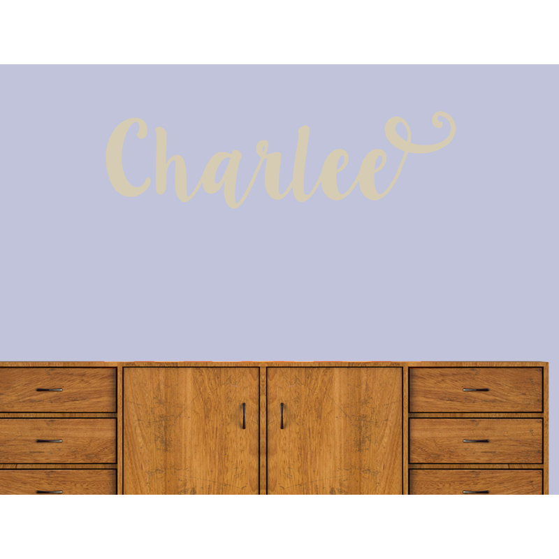 Décalcomanie murale jolie cursive Jiron, Beige clair, Oui
