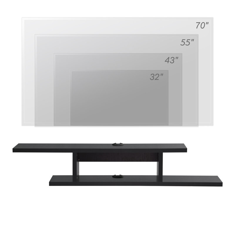 Meuble télé flottant pour téléviseur de 60 po ou moins Zaydie