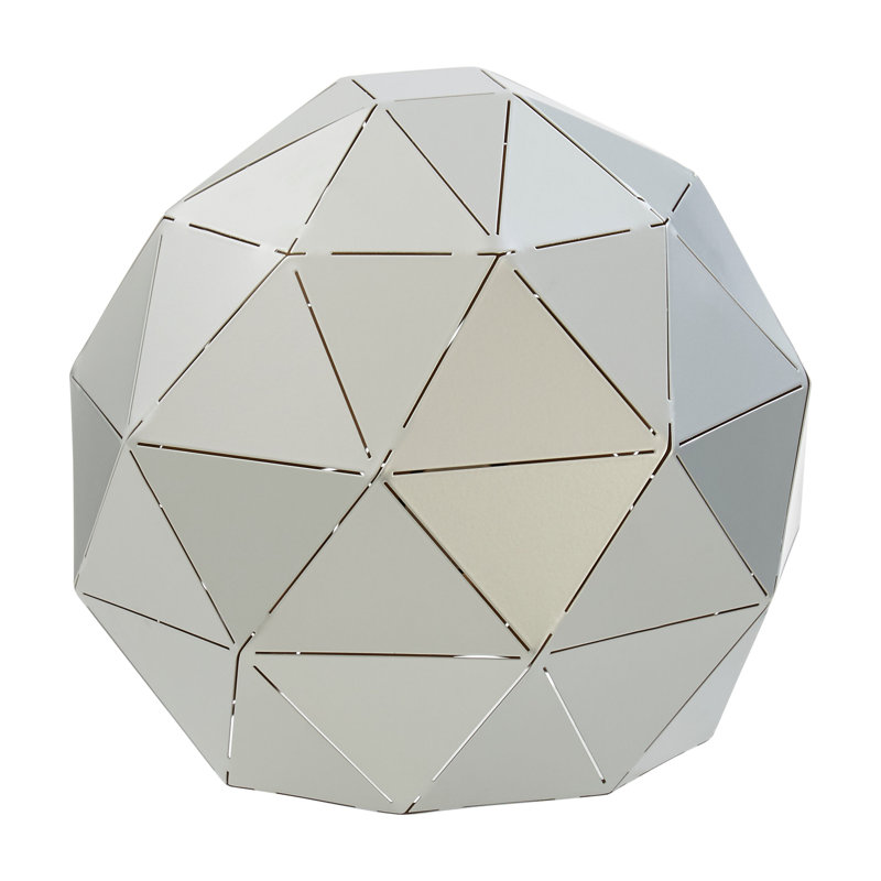 Metal Table Lamp, Silver