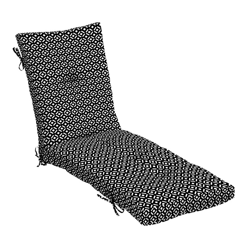 Coussin de chaise d'extérieur touffeté ARDEN, Demi Geo