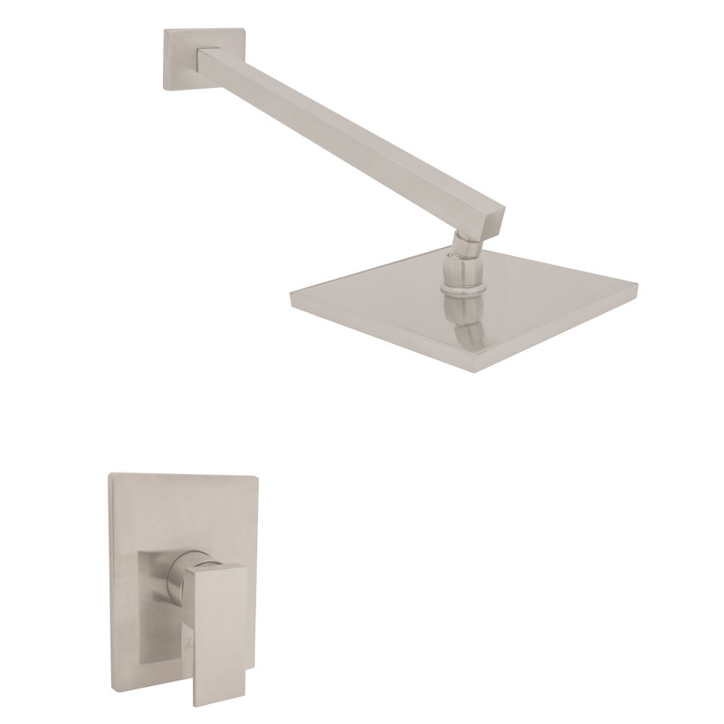 Zline Bliss Shower Faucet with Rough-in Valve and Temperature, Brushed Nickel