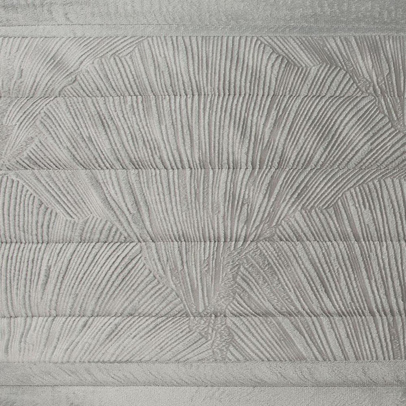 Megaira Polyester Solid Colour Bedspread, Silver