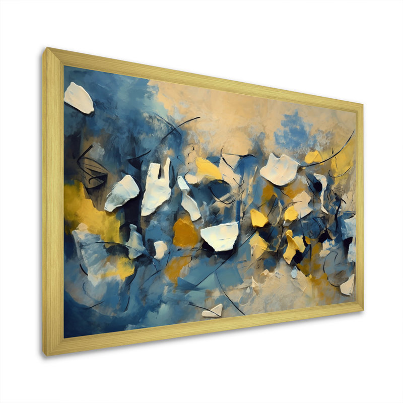 Jazz Interchange - Print, Gold Single Picture Framed, 16" H x 32" W x 1" D
