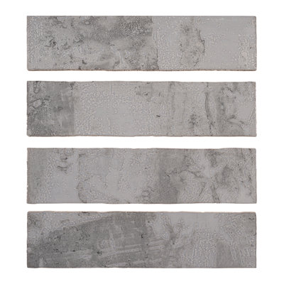 Splash 3-in. x 12-in. Subway Vintage Look Matte & Glossy Ceramic Wall Tile