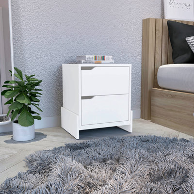Nightstand With 2-Drawers, End Table