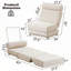 Canapé-lit simple pliable avec coussin, canapé-lit pliable portatif-367398417