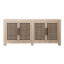 Devina 74" Reclaimed Pine 4-Dr Sideboard, Light Warm Wash