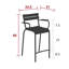 Luxembourg Outdoor Bar Stool-1613520493