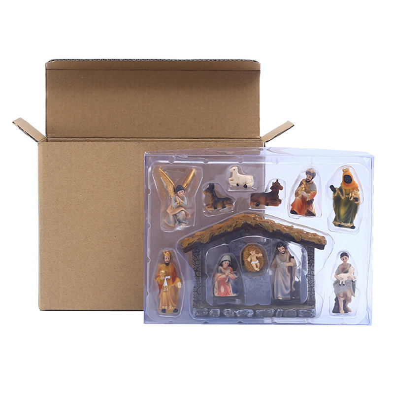Ensemble de figurines de table de crèche de Noël