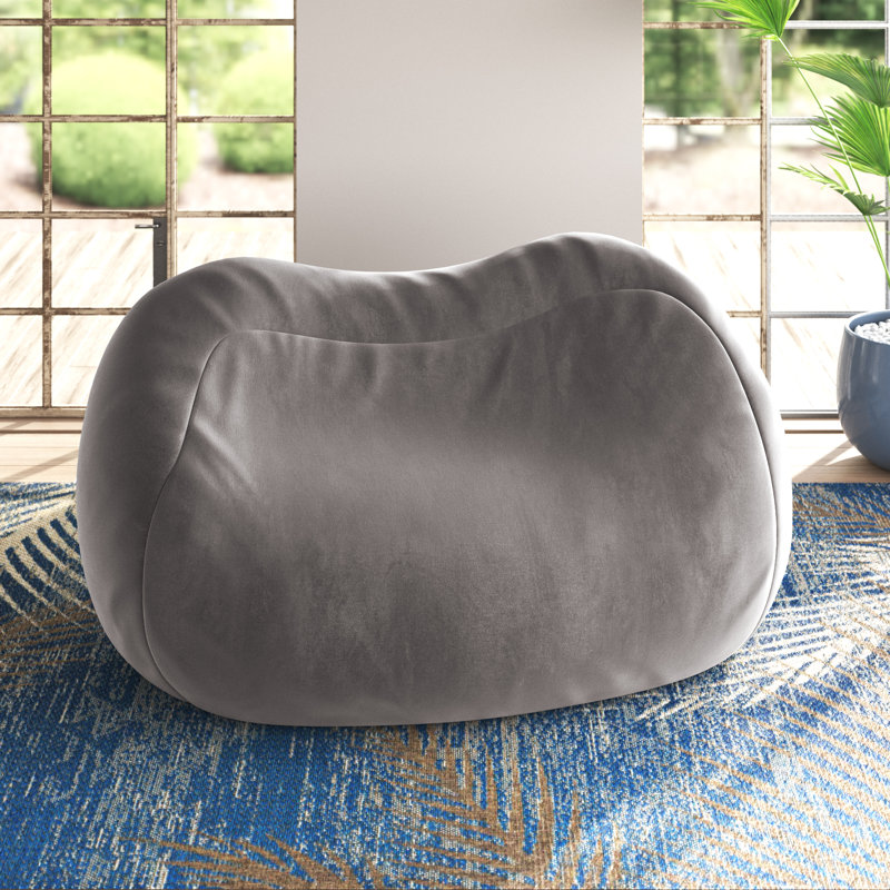 Breton Bean Bag Chair, Micro Suede - Royal Blue