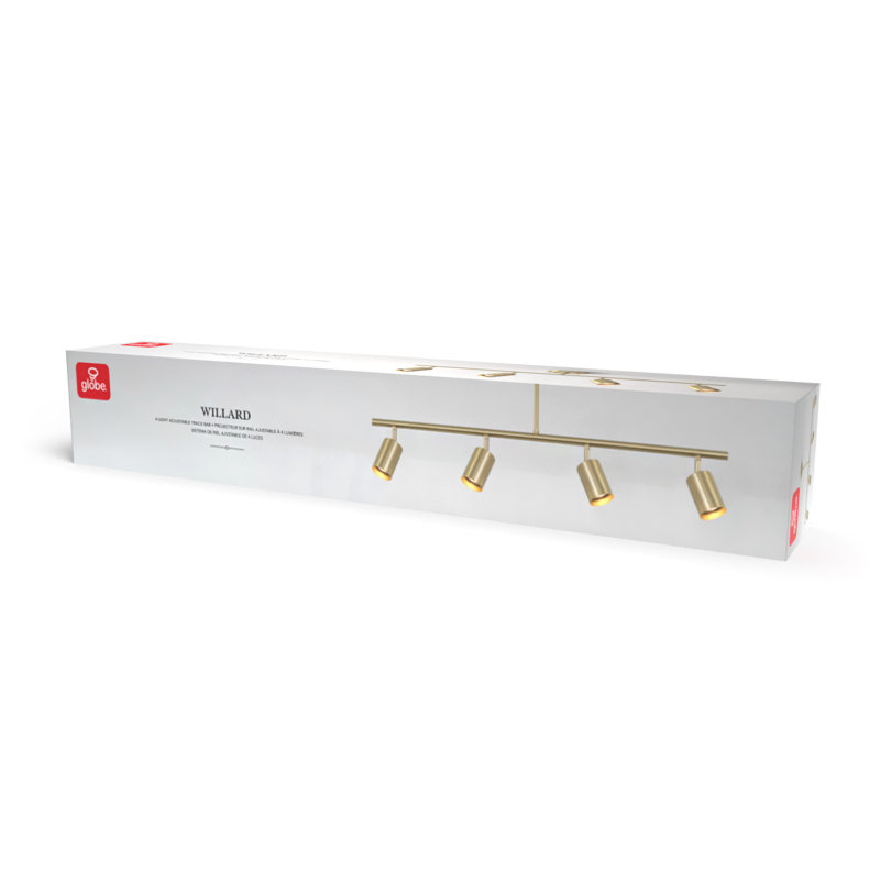 35'' 4 -Light Track Track Kit with Dimmable