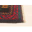 Tapis rouge teimani noué à la main 3 pi 5 po x 6 pi 9 po