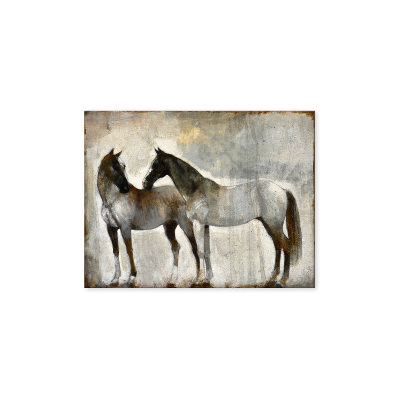 «Kindred» par Norman Wyatt Jr., reproduction sur toile, Art mural naturel encadré texturé, H 18 po x l 24 po