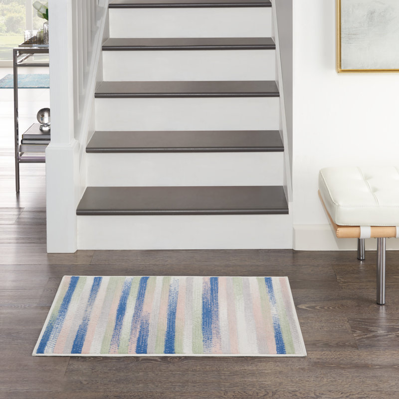 Inaayah Striped Indoor Rug, Rectangle 3' x 5'