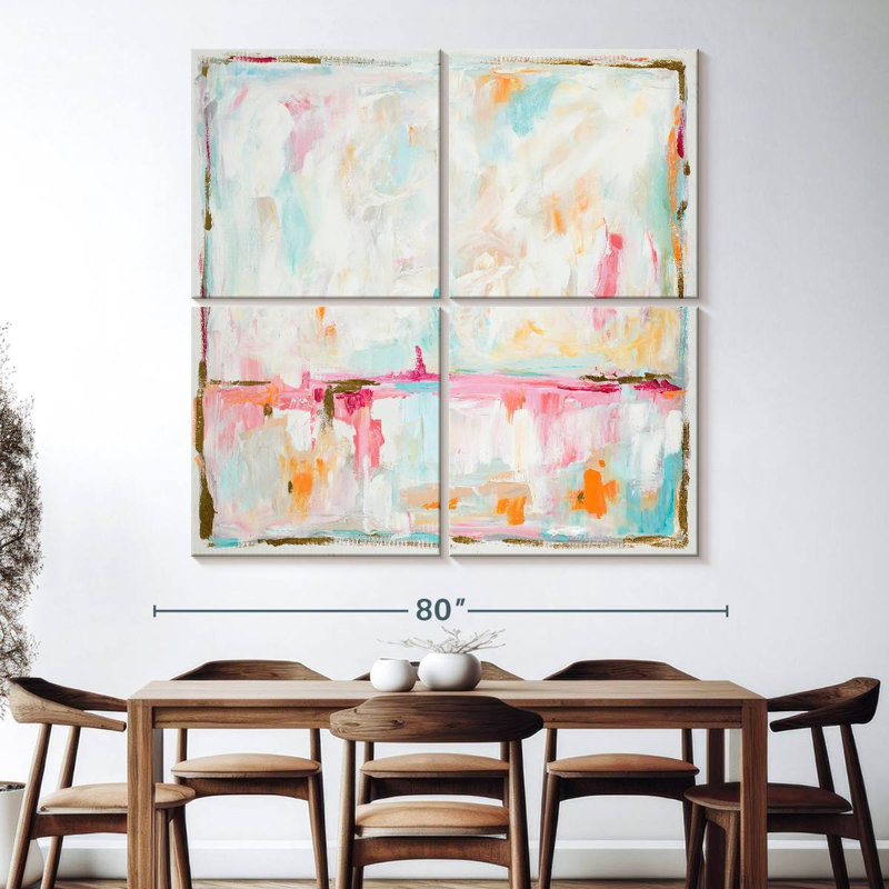 «Cotton Candy Cloud», reproduction d'art sur toile, H 74 po x l 74 po x P 1,25 po