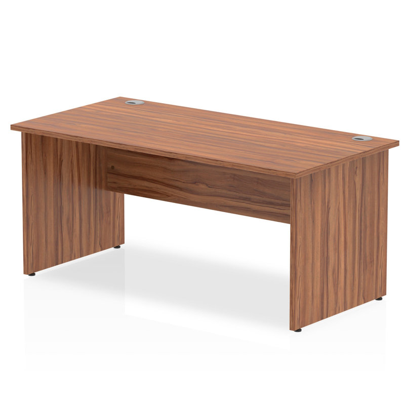 Impulse Computer Desk, 73cm H x 160cm W x 80cm D, Dark Brown, Dark Brown