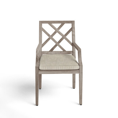Haley Patio Dining Armchair with Cushions