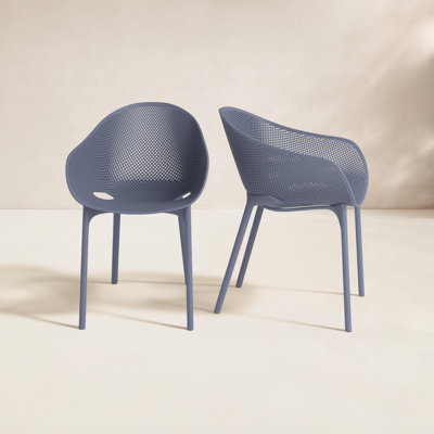 Chaise d'appoint empilable pour patio Farrah