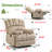 Harvey 40" Wide Oversize Upholstery Manual Recliner-233571077