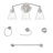 Ashod Bathroom Hardware Set with Vanity Light