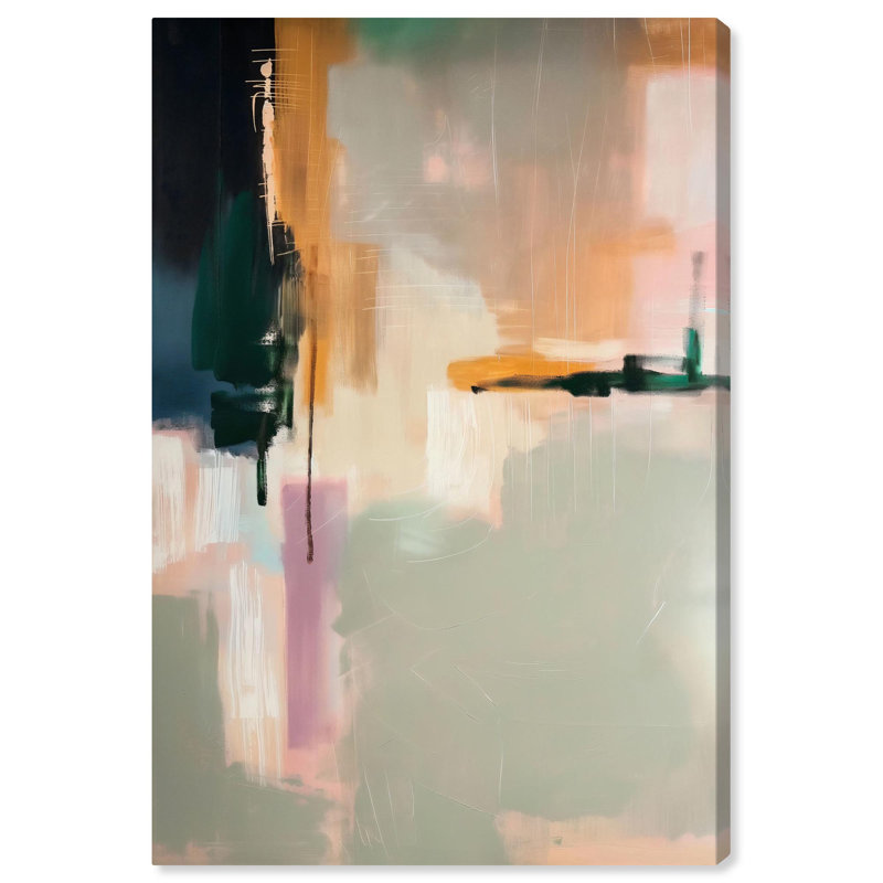 Lime et flamme, art pastel coloré par Art Remedy, H 30 po x l 20 po, Toile tendue
