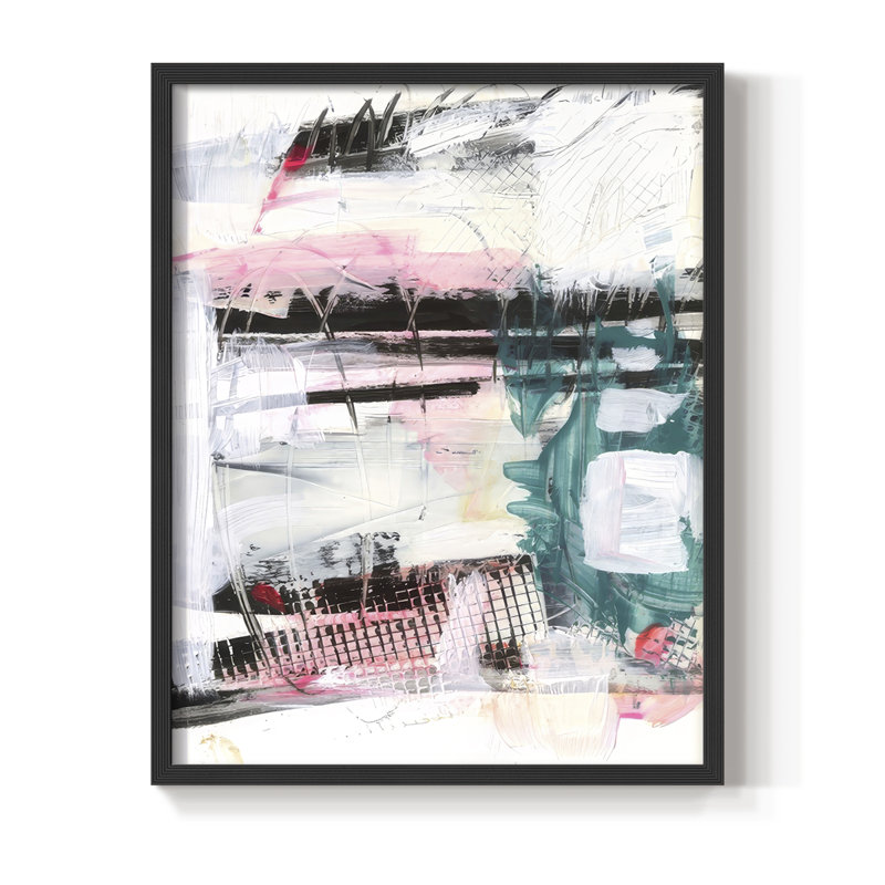 Parade I Framed Print - Solid Wood, 15" H x 12" W, Black